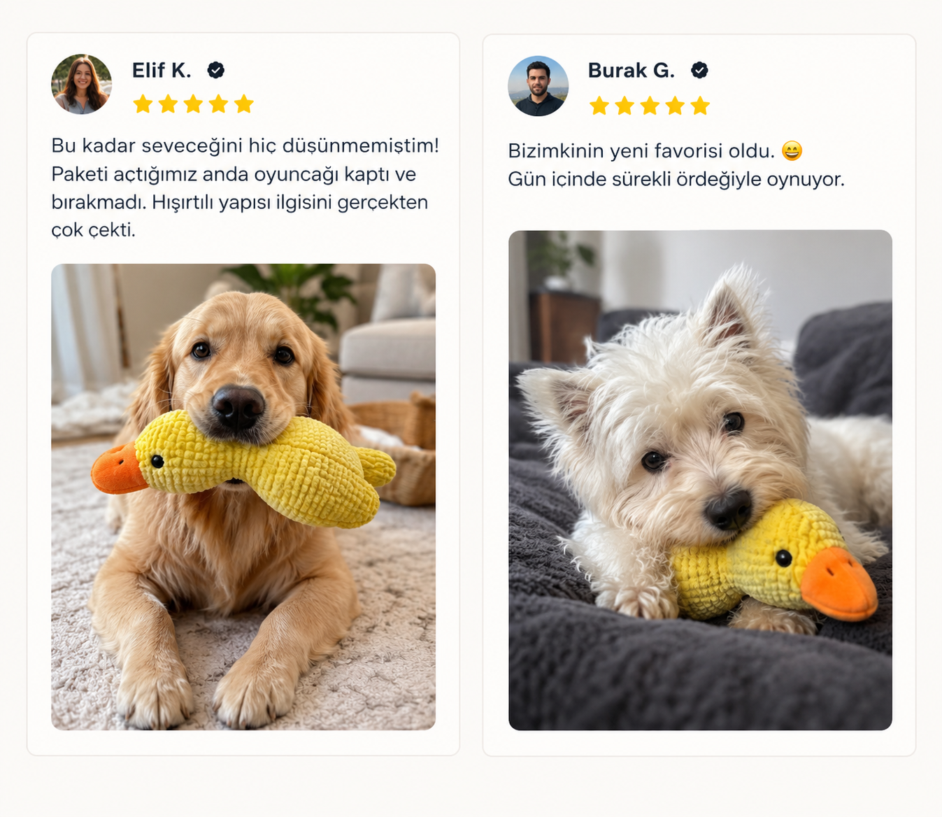 Sakinleştirici Peluş Ördek