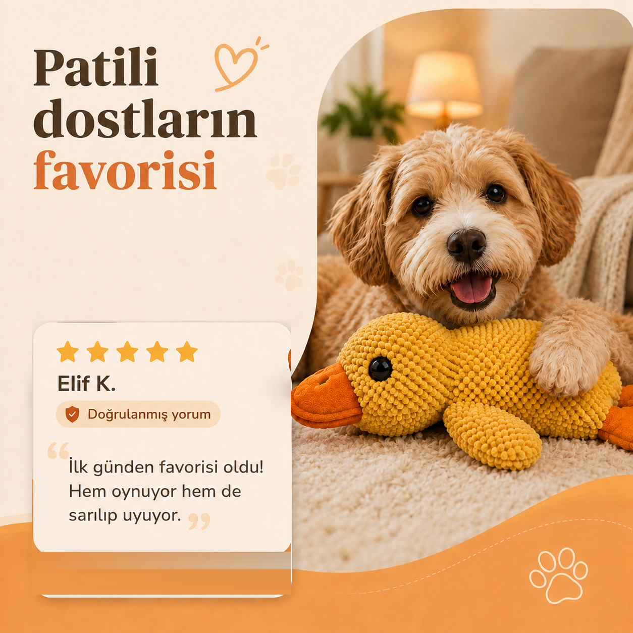 Sakinleştirici Peluş Ördek