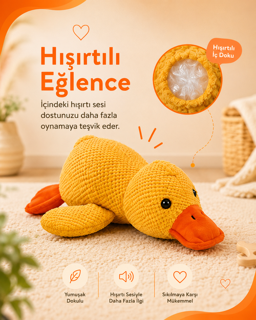 Sakinleştirici Peluş Ördek